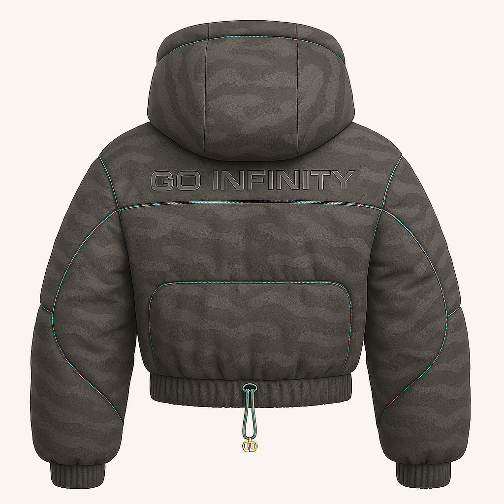 GO MAINCOON™ — CAMO MOTIONSTITCH PUFFER(No. 020/100).
