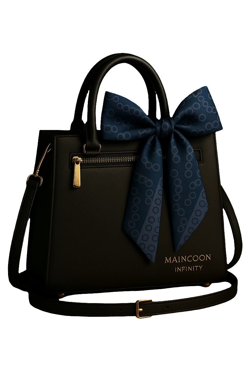 Maincoon Infinity™ Heritage Bow-Top Bag — Royal Eclipse Edition