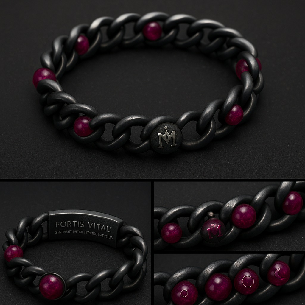 MAINCOON INFINITY™
FORGED GALAXY RUBY LINK BRACELET™