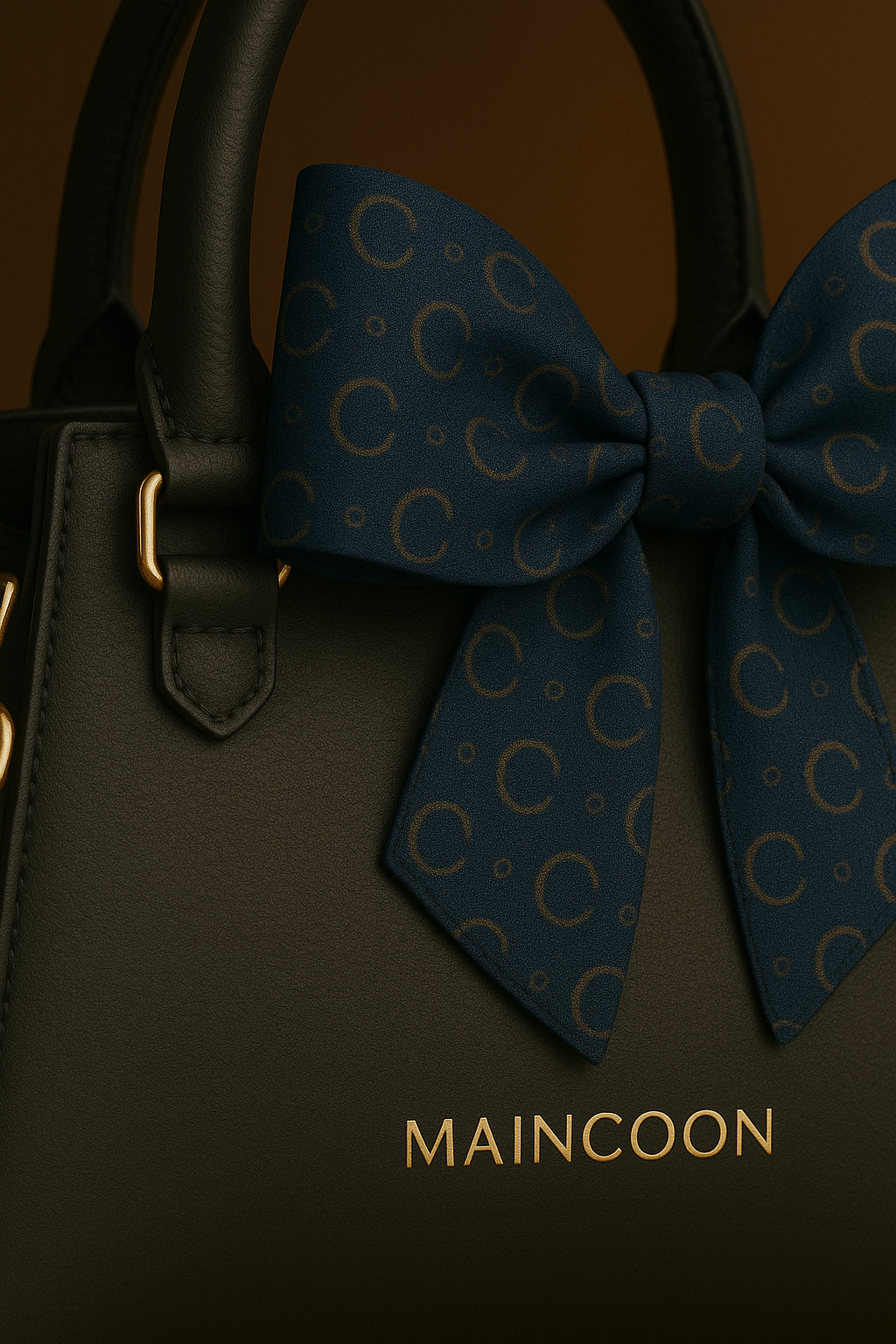 Maincoon Infinity™ Heritage Bow-Top Bag — Royal Eclipse Edition