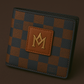 MAINCOON INFINITY™
CHECKER EMBLEM WALLET™ (BURNT ORANGE & NAVY)