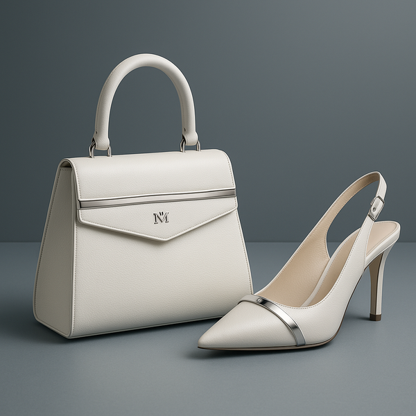MAINCOON INFINITY™
LUNAR ICE DUET — WOMEN’S SIGNATURE HANDBAG & SLINGBACK SET
