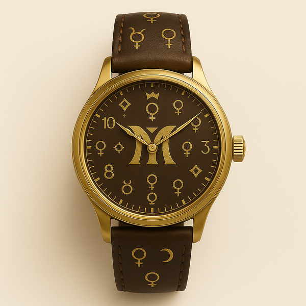 MAINCOON INFINITY™
TIME SYMBOL WATCH™ (CELESTIAL BROWN & GOLD)