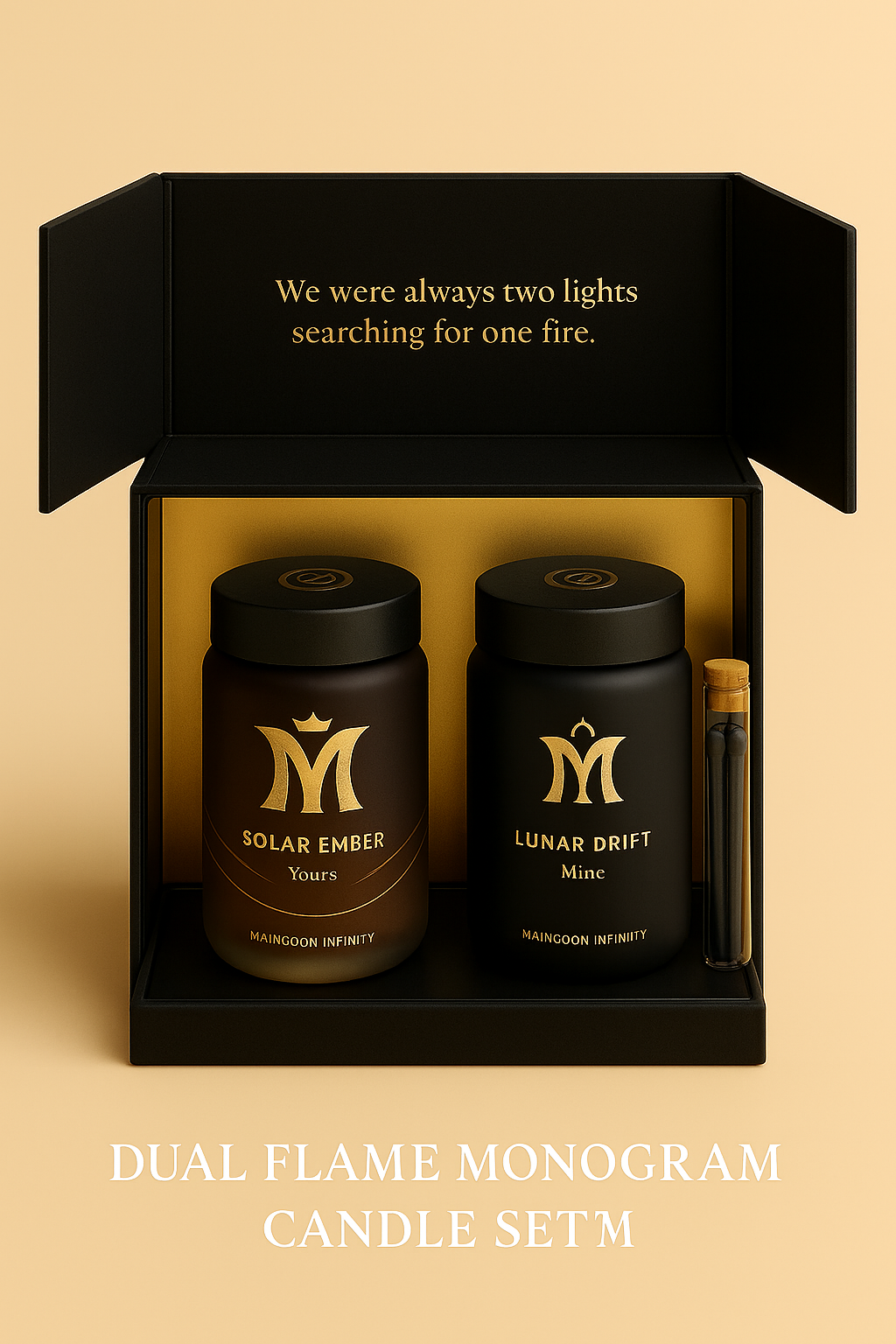 DUAL FLAME MONOGRAM CANDLE SET™