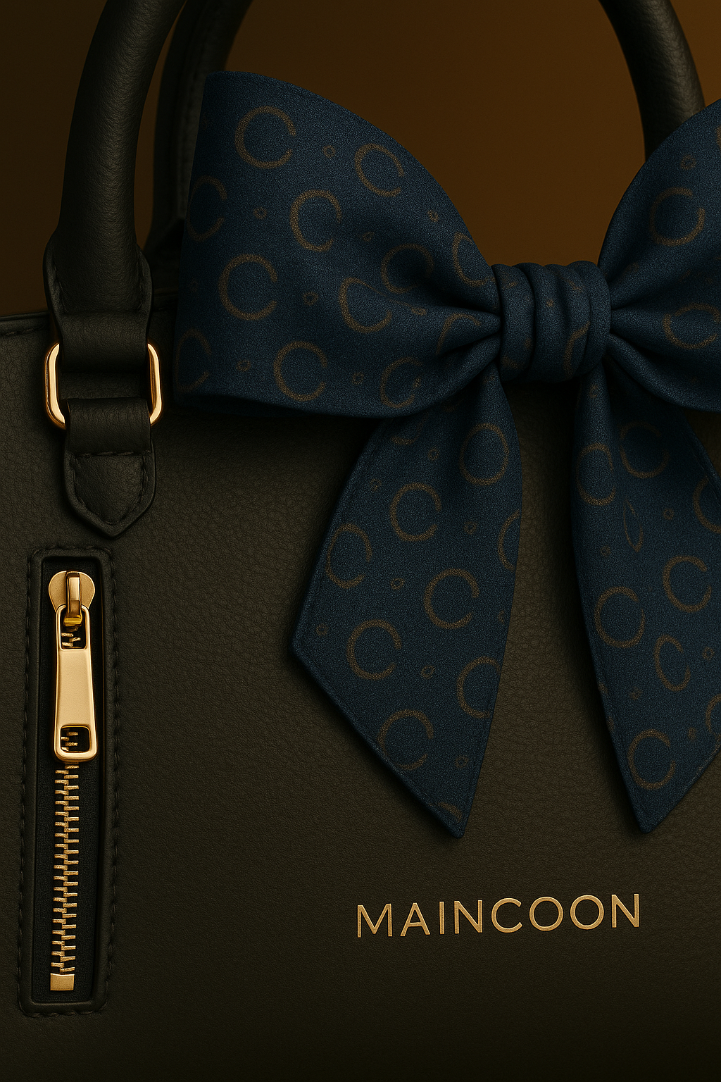 Maincoon Infinity™ Heritage Bow-Top Bag — Royal Eclipse Edition